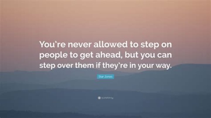 Where You Must Step On People To Get Ahead